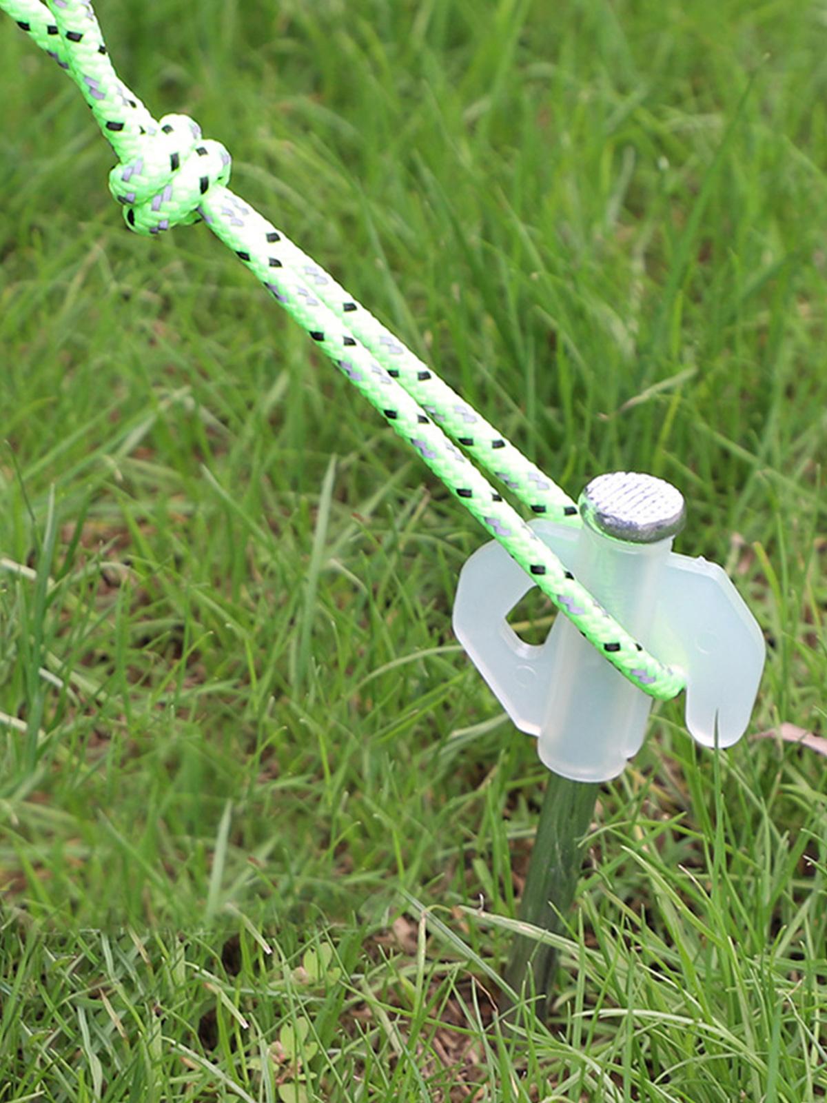Cheap Goat Tents 21cm Portable Tent Pegs Iron Pipe Material Garden Stakes Heavy Camping Duty Tent Hammock Accessories Ground Nail Cord N3T7   
